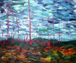 Autumn Red Trees