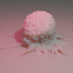 The macrophage and its role in fighting infection. 3D model.